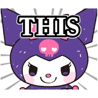 😊 emoji Kuromi- Cute & Stylish @Nekostickerss Telegram sticker 21 of 25