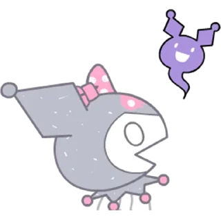 😵 emoji Kuromi- Cute & Stylish @Nekostickerss Telegram sticker 11 of 25