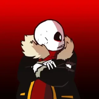 🖤 emoji Fell!Sans by : @Undertale_Stickers Telegram sticker 8 of 32