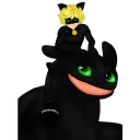 😎 emoji Miraculous Telegram sticker 19 of 77