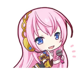 🎤 emoji Megurine Luka Telegram sticker 10 of 13