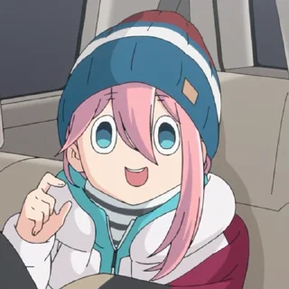 😲 emoji Yuru Camp Telegram sticker 16 of 18