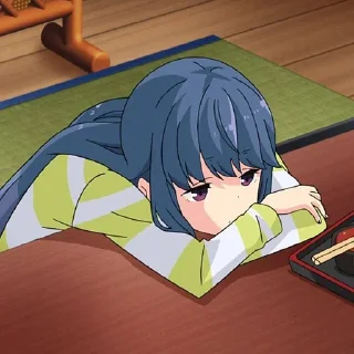 😔 emoji Yuru Camp Telegram sticker 18 of 18