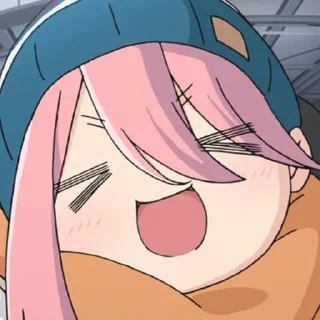 😄 emoji Yuru Camp Telegram sticker 10 of 18