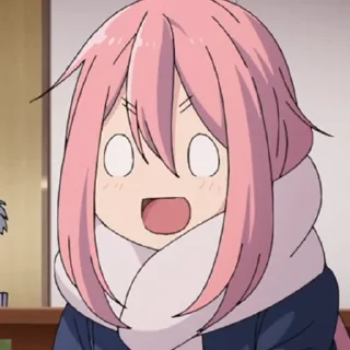 😨 emoji Yuru Camp Telegram sticker 12 of 18