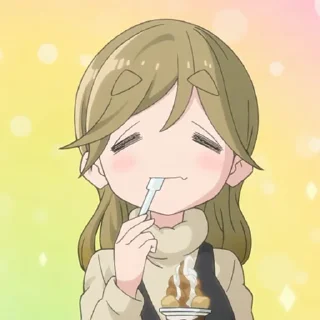 ☺️ emoji Yuru Camp Telegram sticker 6 of 18
