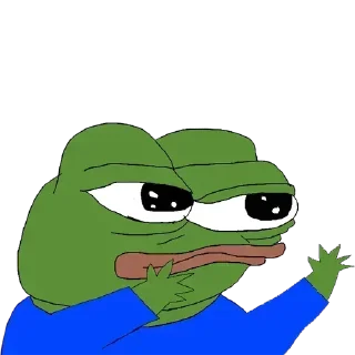 🙁 emoji Pepe's Single Clue Telegram sticker 18 of 109