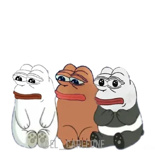 🐸 emoji Bare Pepe's @EL_CARLEONE @MEHDI_HANNIBAL Telegram sticker 18 of 117