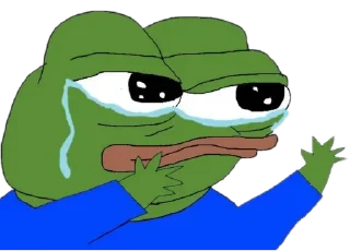 😢 emoji Pepe's Single Clue Telegram sticker 17 of 109