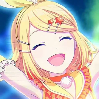 🌟 emoji Kagamine Rin⚡️ @selenasekaii Telegram sticker 15 of 91