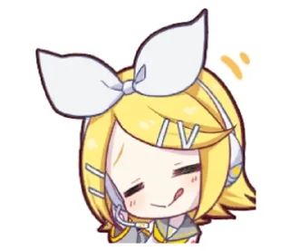 ☺️ emoji Kagamine Rin Telegram sticker 11 of 13