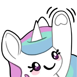 👋 emoji Derp Celestia Telegram sticker 9 of 13