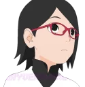 🤔 emoji Sarada Uchiha [รקร] Telegram sticker 18 of 120