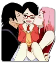 😃 emoji Sarada Uchiha [รקร] Telegram sticker 16 of 120