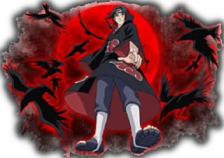 😍 emoji Itachi Uchiha Telegram sticker 7 of 11