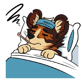 🤒 emoji Clean Paws Telegram sticker 11 of 19