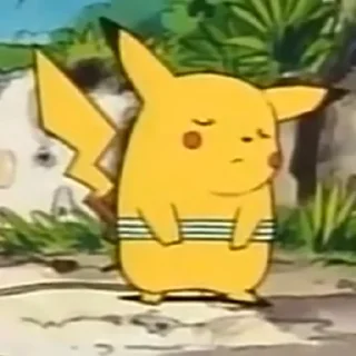😄 emoji Pikachu. Telegram sticker 7 of 16