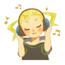 🎧 emoji Weather people stamp Telegram sticker 8 of 41