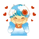 ☺️ emoji Weather people stamp Telegram sticker 21 of 41