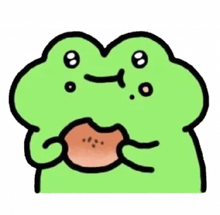 🥳 emoji Cutesy frog @toobittertoeatcookies Telegram sticker 23 of 52