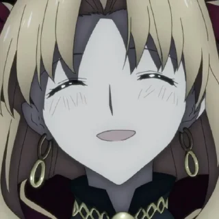 😄 emoji ereshkigal @stickerspackanime Telegram sticker 7 of 120