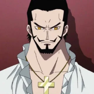 😠 emoji Dracule Mihawk @StickersofAnime Telegram sticker 22 of 35