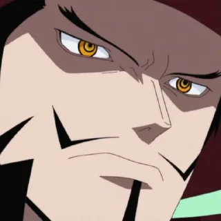 😠 emoji Dracule Mihawk @StickersofAnime Telegram sticker 7 of 35
