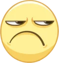😕 emoji Facebook Stickers Telegram sticker 19 of 33