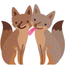 😍 emoji Facebook Foxes Telegram sticker 16 of 30