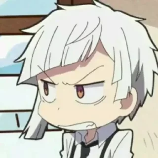 😕 emoji bungou stray dogs ➾ @iRammy Telegram sticker 24 of 42