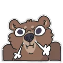 😤 emoji Bears Telegram sticker 5 of 61