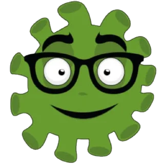 🤓 emoji @Beautifulstickers🦠coronamoji🦠 Telegram sticker 5 of 59