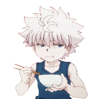 😒 emoji Killua @R666d1 Telegram sticker 24 of 65