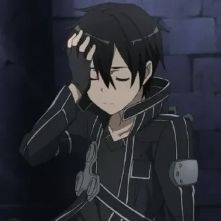 ⚔ emoji Kirito Telegram sticker 15 of 20