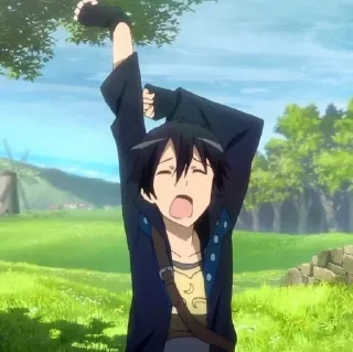 ⚔ emoji Kirito Telegram sticker 7 of 20