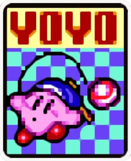 😕 emoji Kirby Super Star Cards - @Lyrx997 Telegram sticker 5 of 56