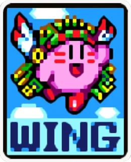😄 emoji Kirby Super Star Cards - @Lyrx997 Telegram sticker 8 of 56