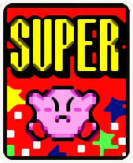 😡 emoji Kirby Super Star Cards - @Lyrx997 Telegram sticker 23 of 56