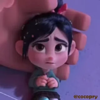 ☹️ emoji Vanellope ☺️ @MochaStickers Telegram sticker 13 of 14
