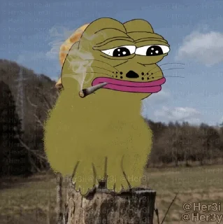 🐸 emoji Pepe <3> - [ @Pepe_Her3i ] Telegram sticker 23 of 120