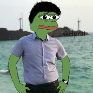 🐸 emoji Pepe <3> 🐸 @Pepe_Her3i Telegram sticker 24 of 120