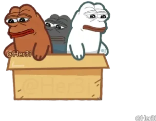 🐸 emoji PePe <5> 🐸  -  [ @Pepe_Her3i ] Telegram sticker 5 of 120