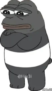 🐸 emoji PePe <5> 🐸  -  [ @Pepe_Her3i ] Telegram sticker 13 of 120