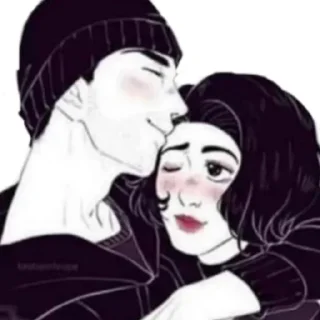 👩‍❤️‍👨 emoji Doomer Telegram sticker 12 of 40
