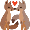 😍 emoji Facebook Foxes 2 Telegram sticker 7 of 14