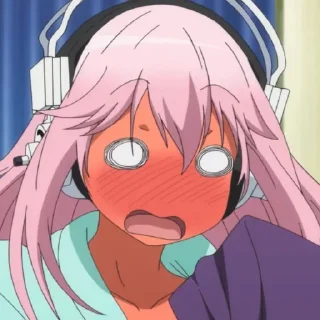 😳 emoji super sonico @stickerspackanime Telegram sticker 17 of 75