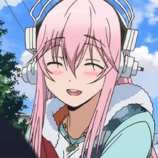 Sticker from super sonico @stickerspackanime