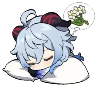 😴 emoji Genshin reacts @carlysticker Telegram sticker 9 of 61