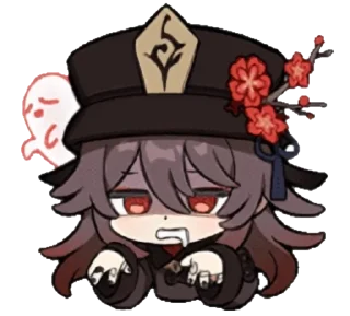 😨 emoji Genshin reacts @carlysticker Telegram sticker 6 of 61