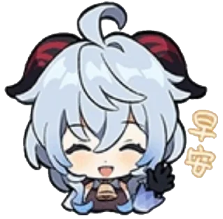 👋 emoji Genshin reacts @carlysticker Telegram sticker 8 of 61